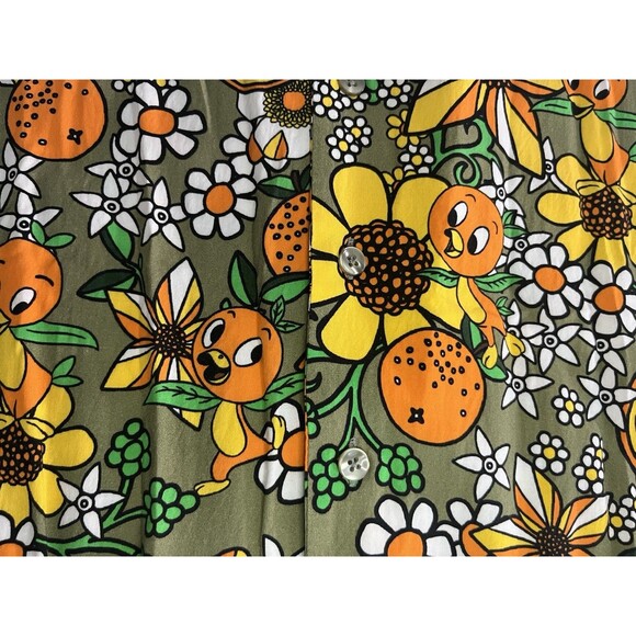 Walt Disney World 50th Anniversary Vault Orange Bird Hawaiian Tiki Shirt Sz 2XL - Picture 4 of 7